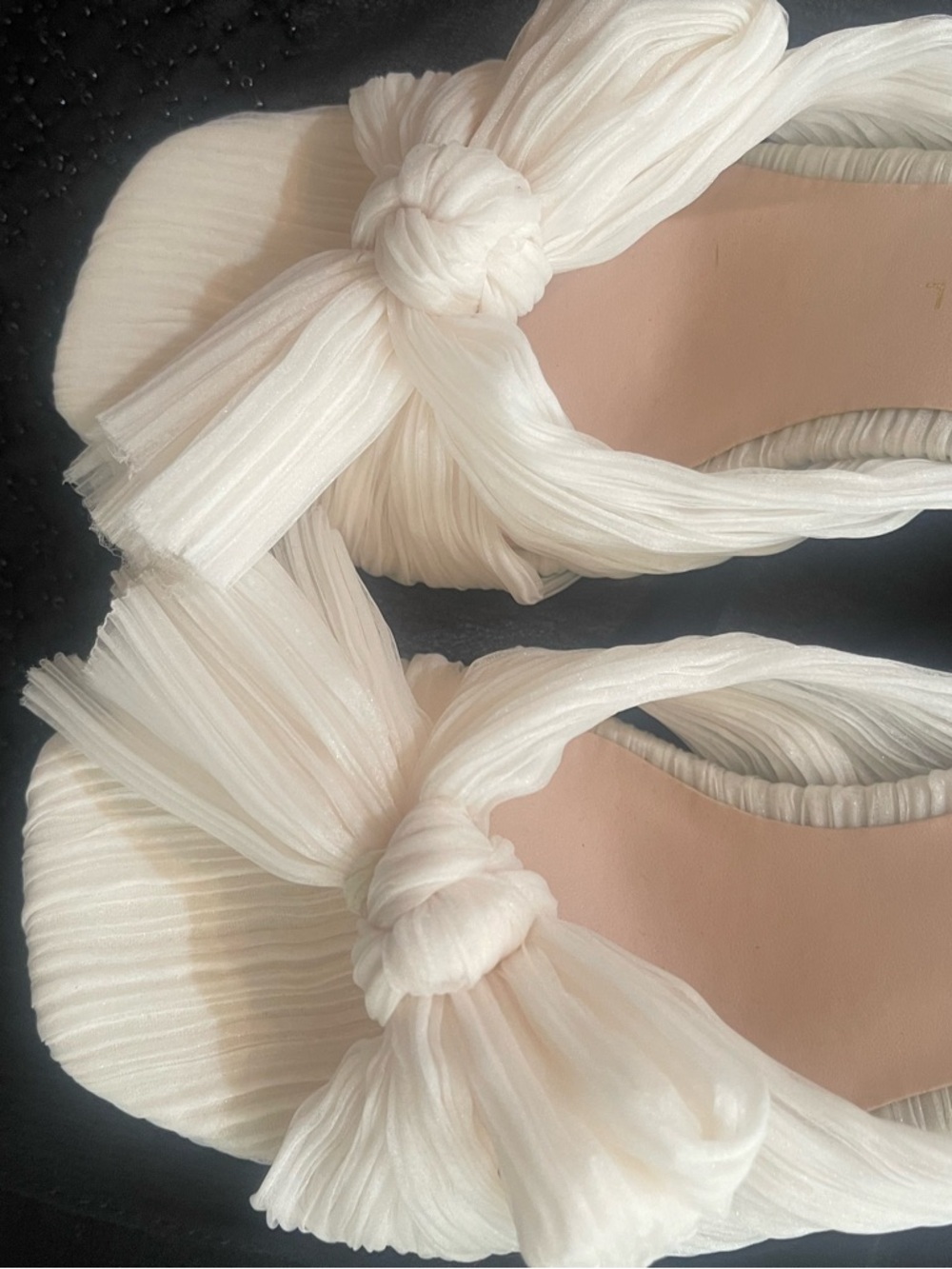 Loeffler Randall Dahlia white dress heels shoes wedding prom new sz 5M - Picture 7 of 7